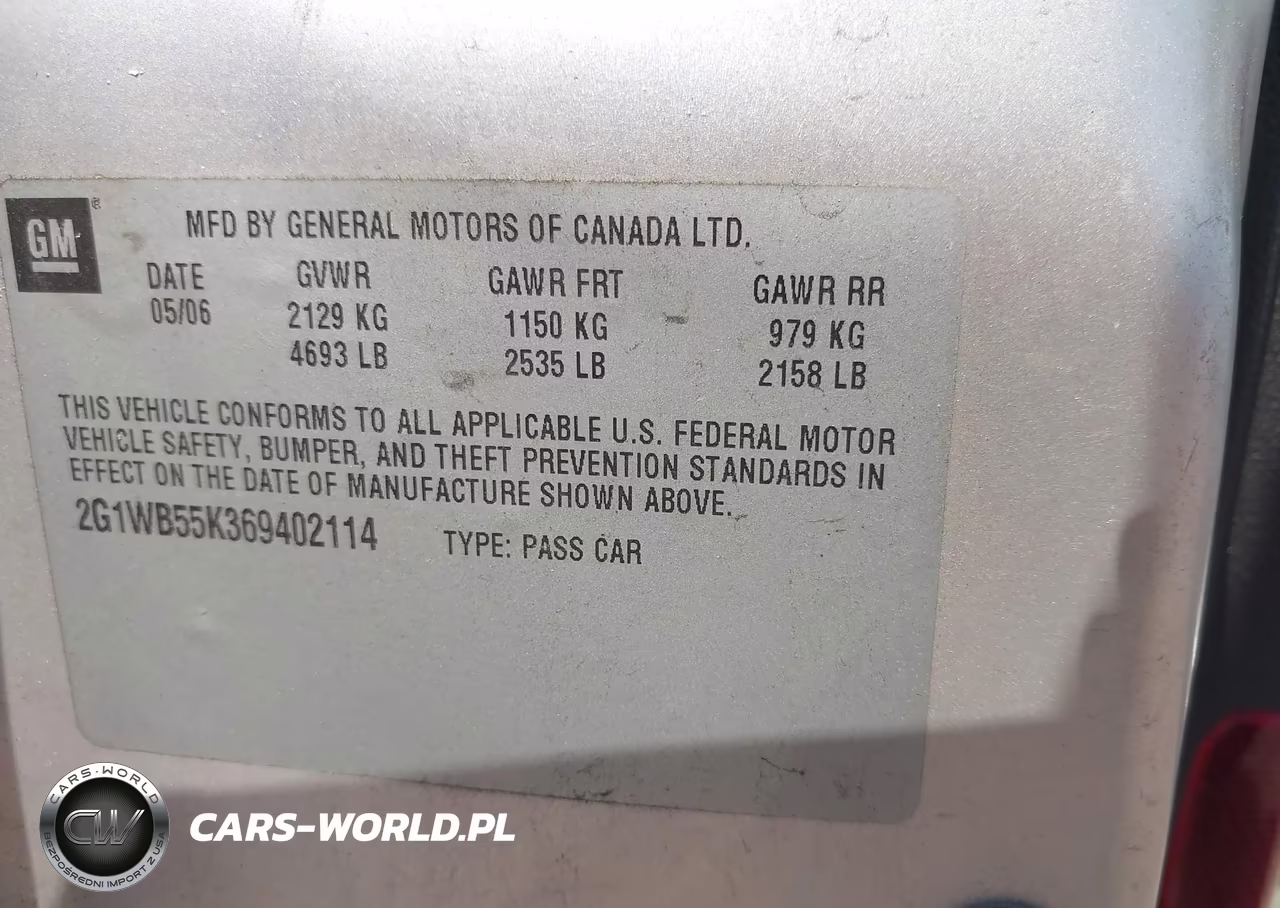 2006 Chevrolet Impala Ls VIN:2G1WB55K369402114 - 9