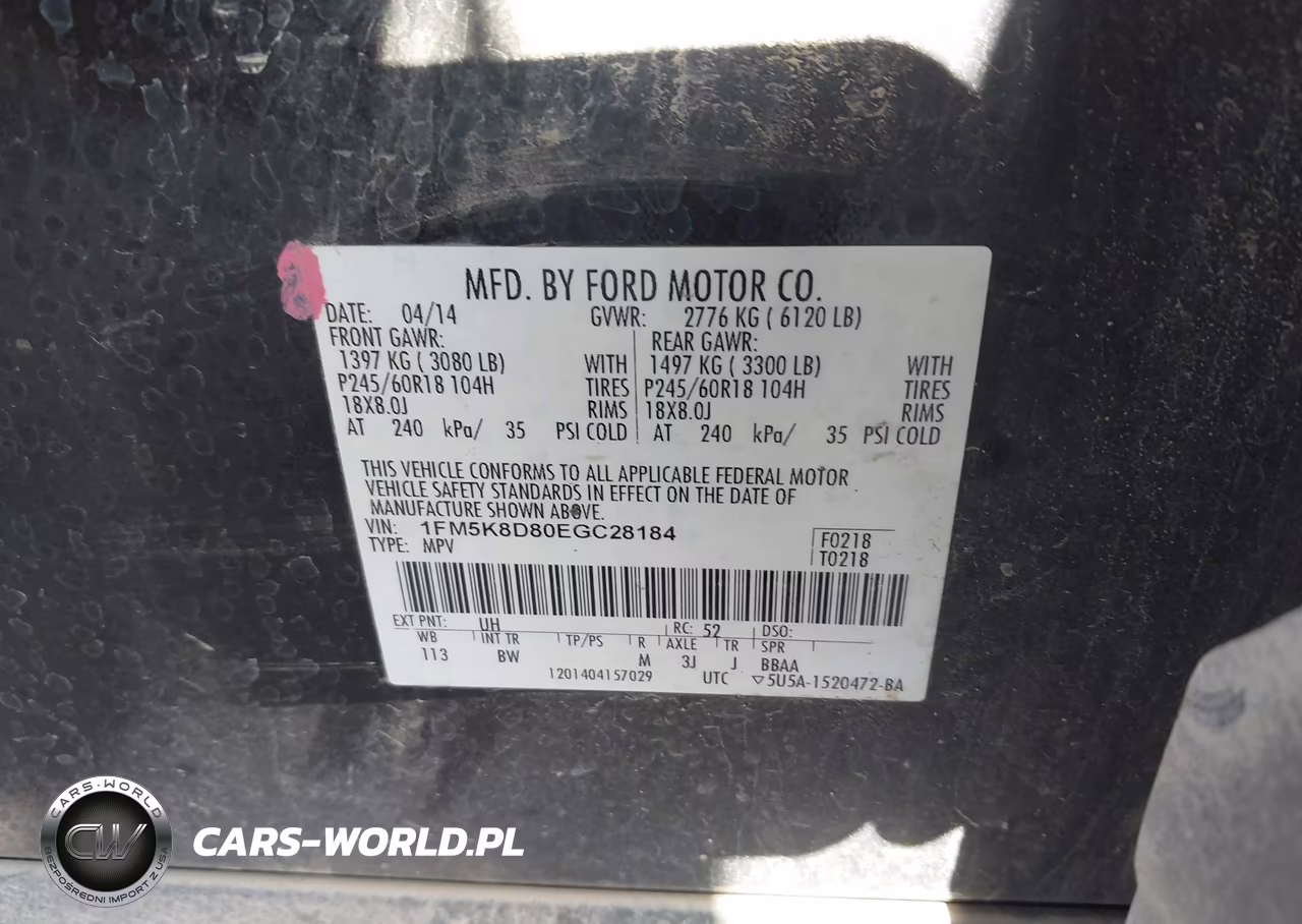 2014 Ford Explorer Xlt VIN:1FM5K8D80EGC28184 - 9
