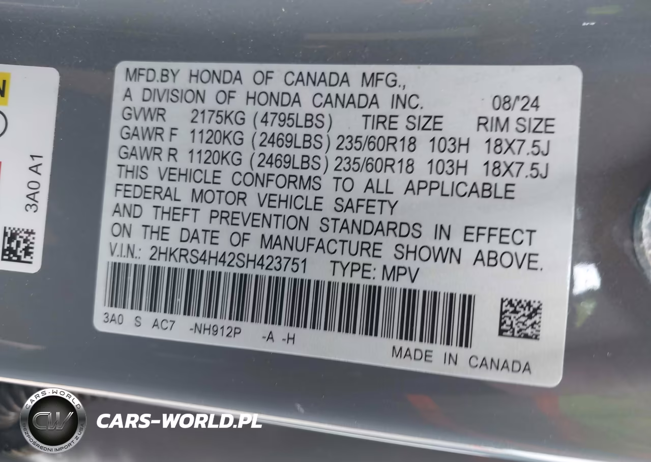 2025 Honda Cr-V Ex Awd VIN:2HKRS4H42SH423751 - 9