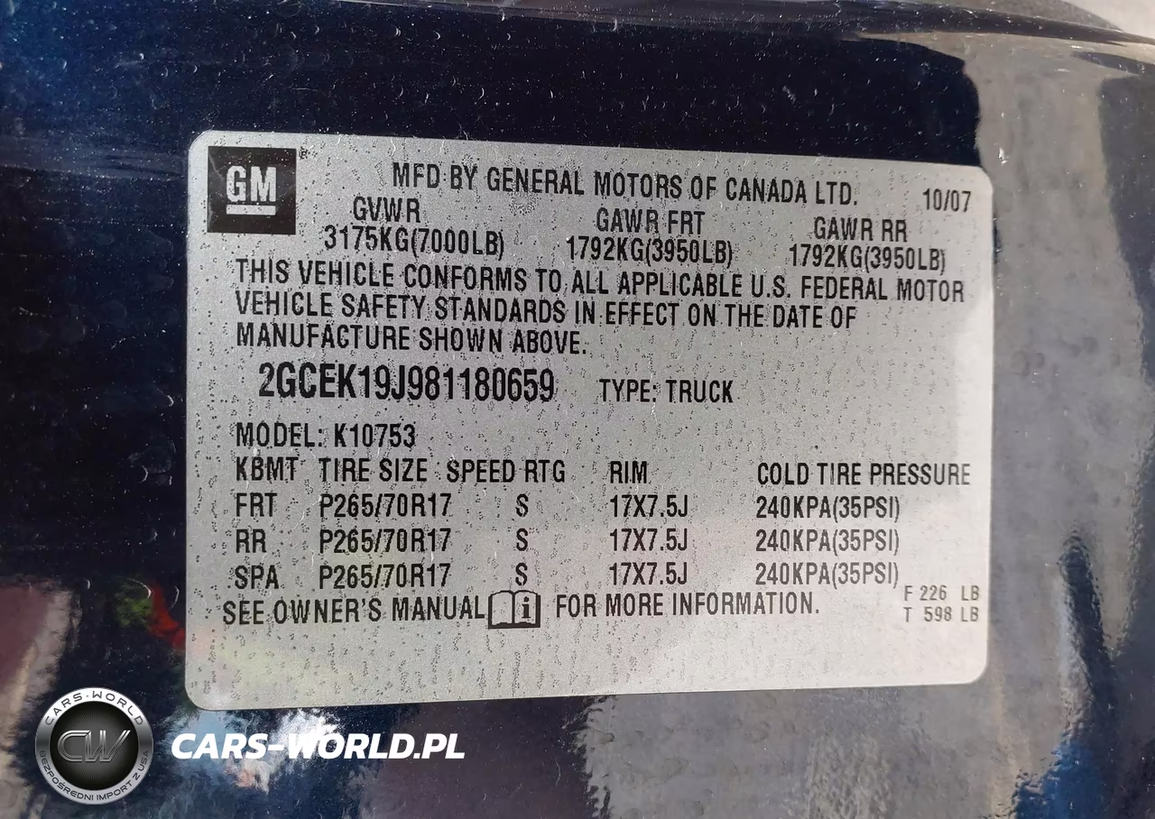 2008 Chevrolet Silverado 1500 Lt1 VIN:2GCEK19J981180659 - 9