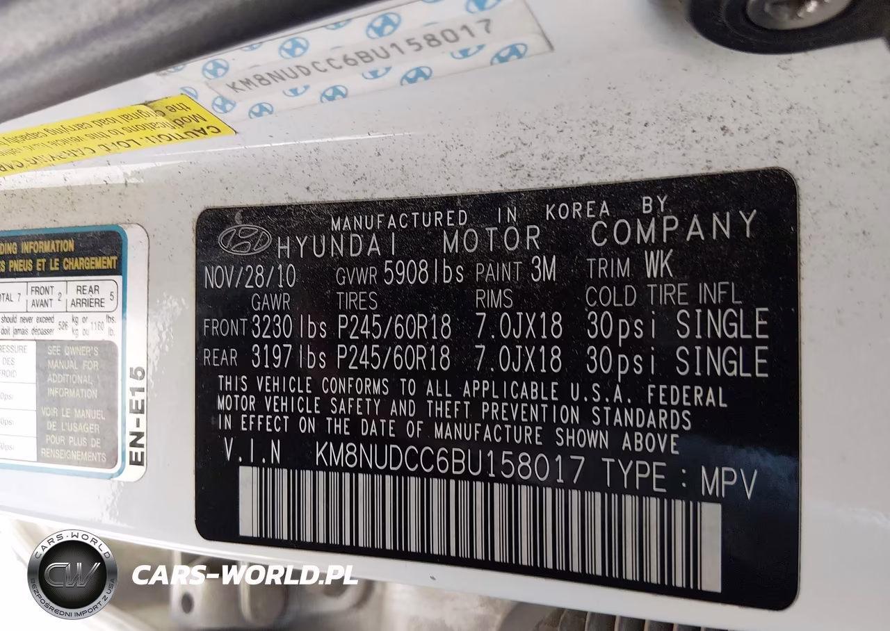 2011 Hyundai Veracruz Limited VIN:KM8NUDCC6BU158017 - 9