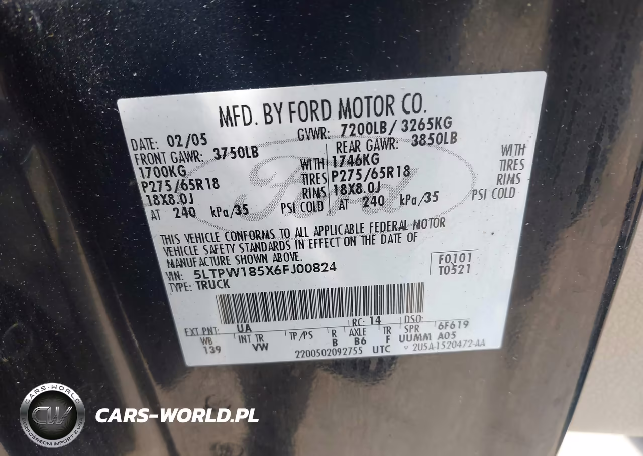 2006 Lincoln Mark Lt VIN:5LTPW185X6FJ00824 - 9