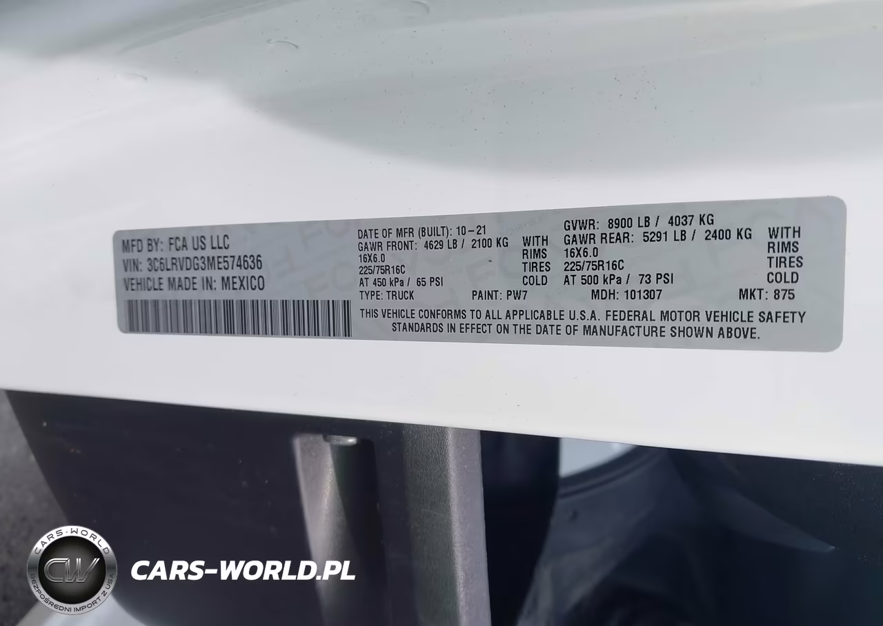 2021 Ram Promaster 2500 High Roof 159 Wb VIN:3C6LRVDG3ME574636 - 9