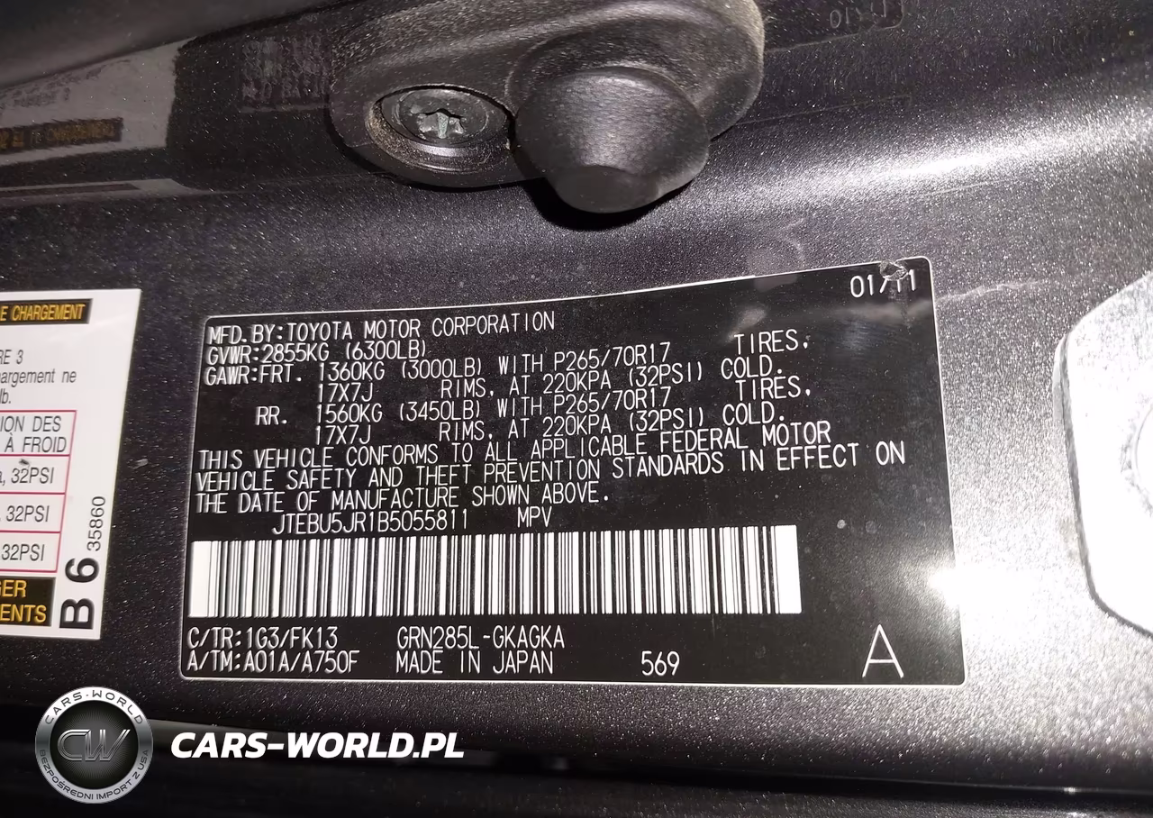 2011 Toyota 4Runner Sr5 V6 VIN:JTEBU5JR1B5055811 - 9