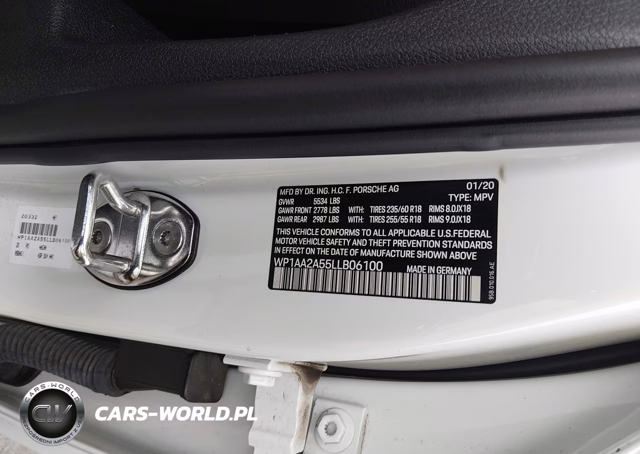 2020 Porsche Macan VIN:WP1AA2A55LLB06100 - 9