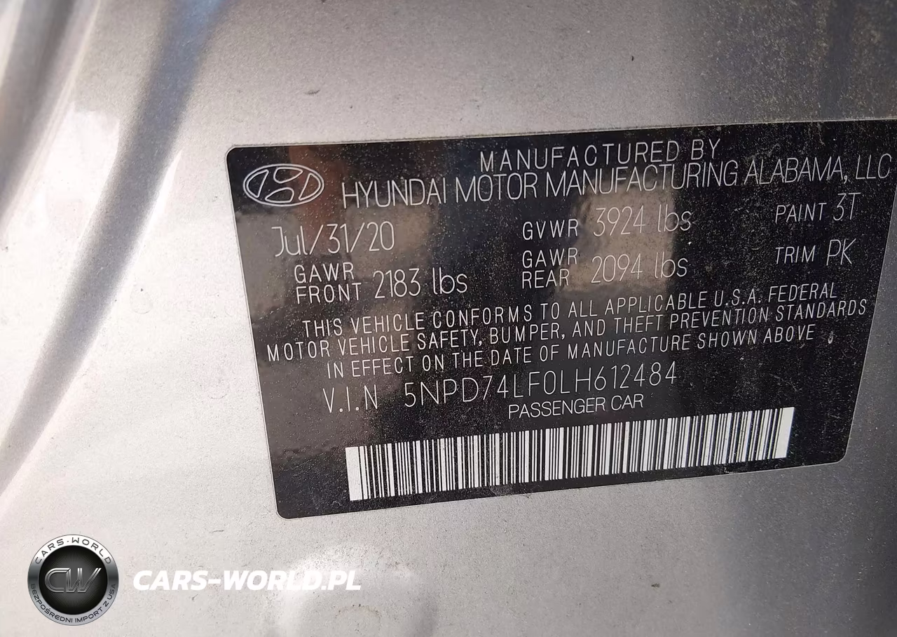 2020 Hyundai Elantra Se VIN:5NPD74LF0LH612484 - 9