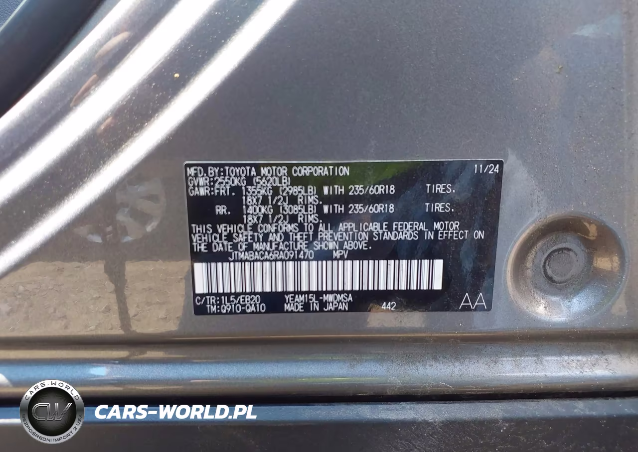 2024 Toyota Bz4X Xle VIN:JTMABACA6RA091470 - 9