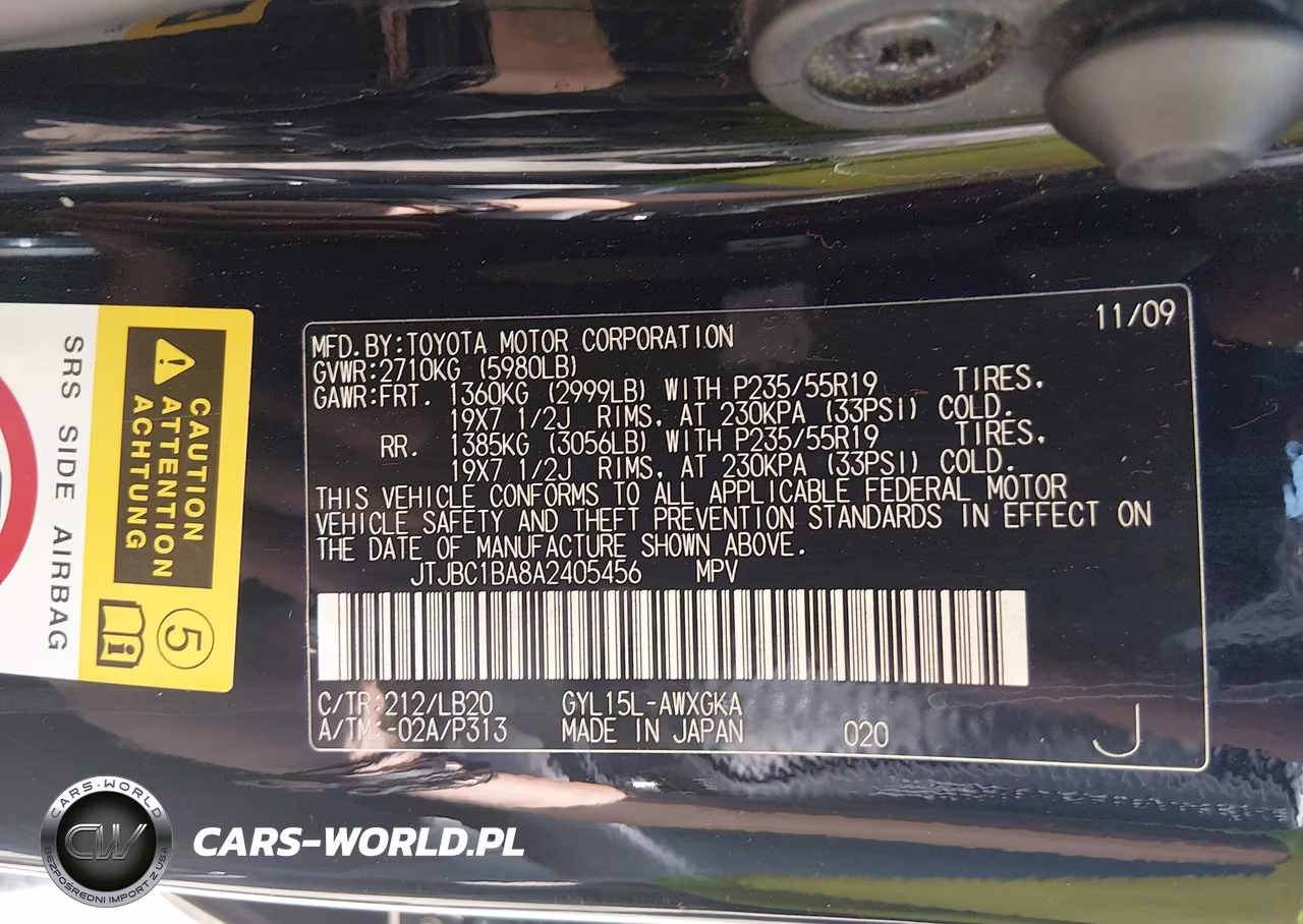 2010 Lexus Rx 450H VIN:JTJBC1BA8A2405456 - 9