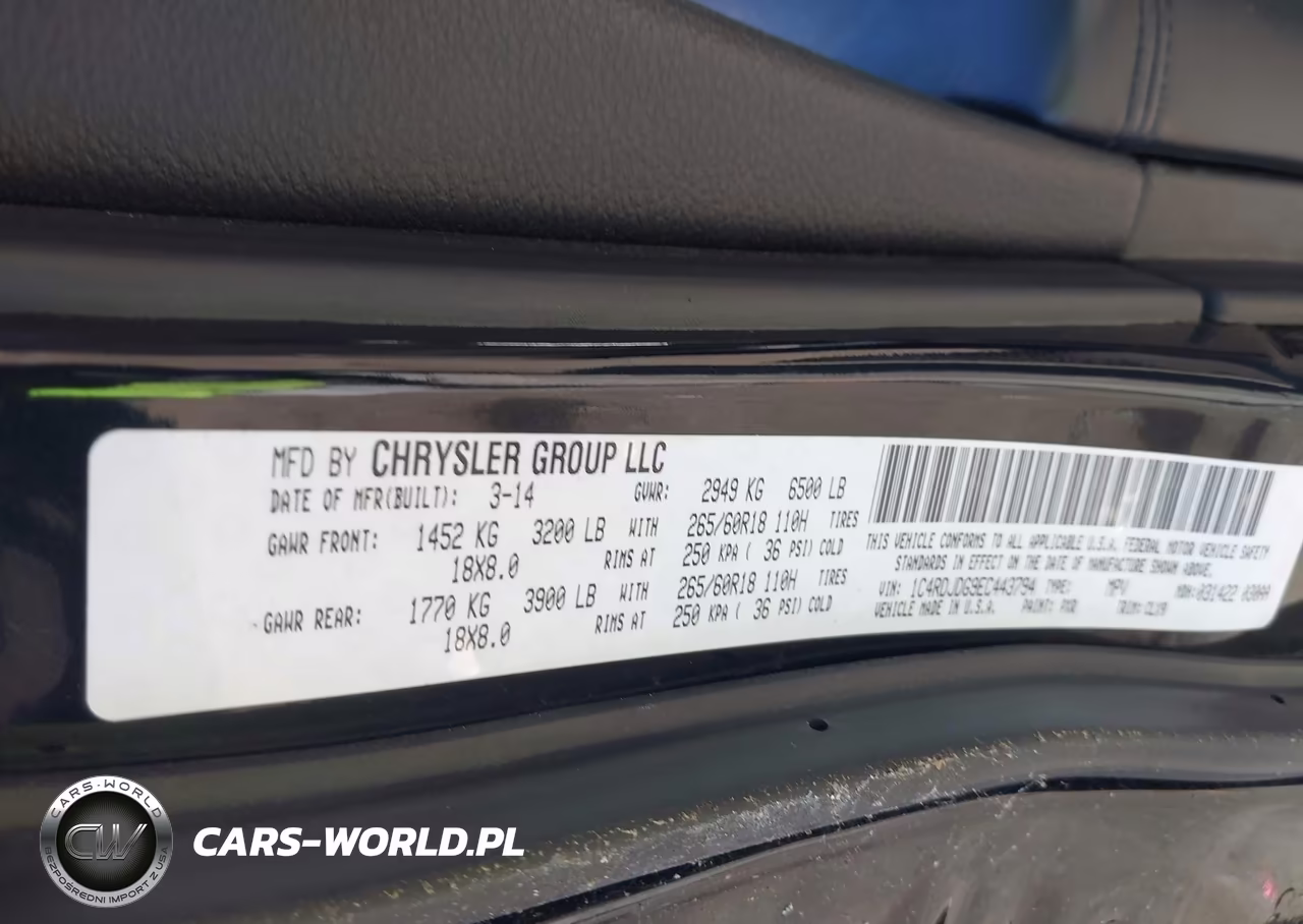 2014 Dodge Durango Limited VIN:1C4RDJDG9EC443794 - 9