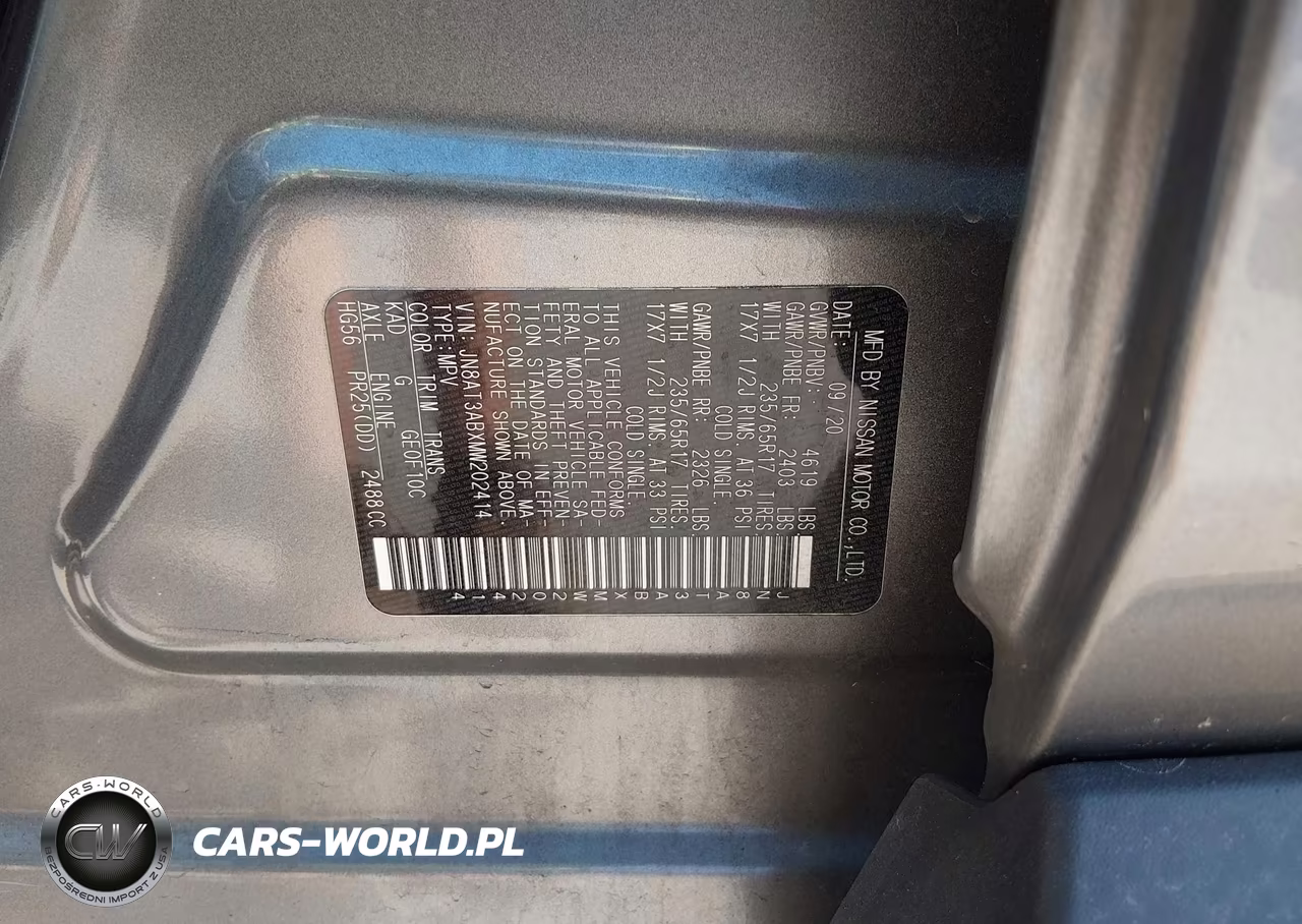 2021 Nissan Rogue S Intelligent Awd VIN:JN8AT3ABXMW202414 - 9