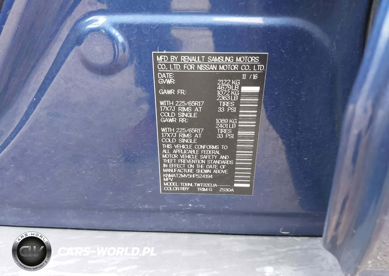 2017 Nissan Rogue Sv VIN:KNMAT2MV5HP524194 - 9