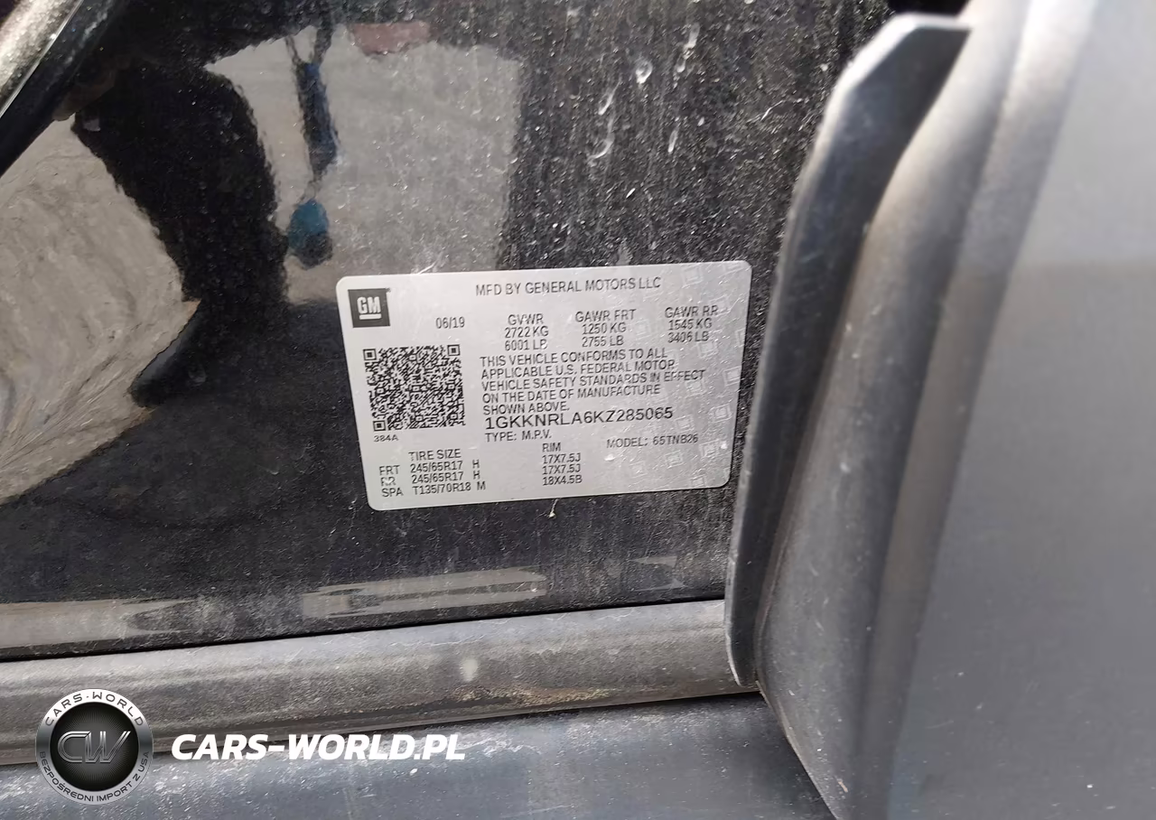 2019 GMC Acadia Sle-1 VIN:1GKKNRLA6KZ285065 - 9