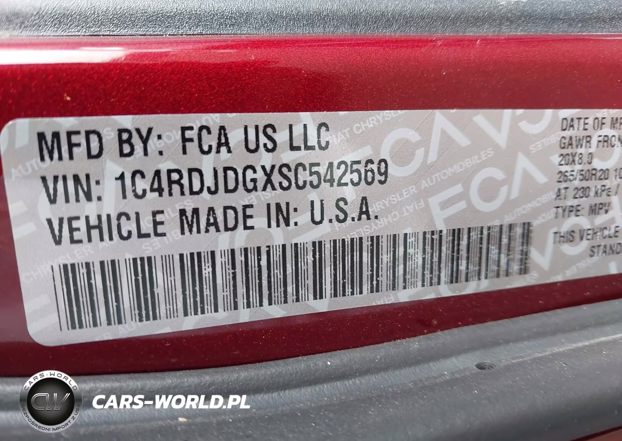 2025 Dodge Durango Gt Plus Awd VIN:1C4RDJDGXSC542569 - 9