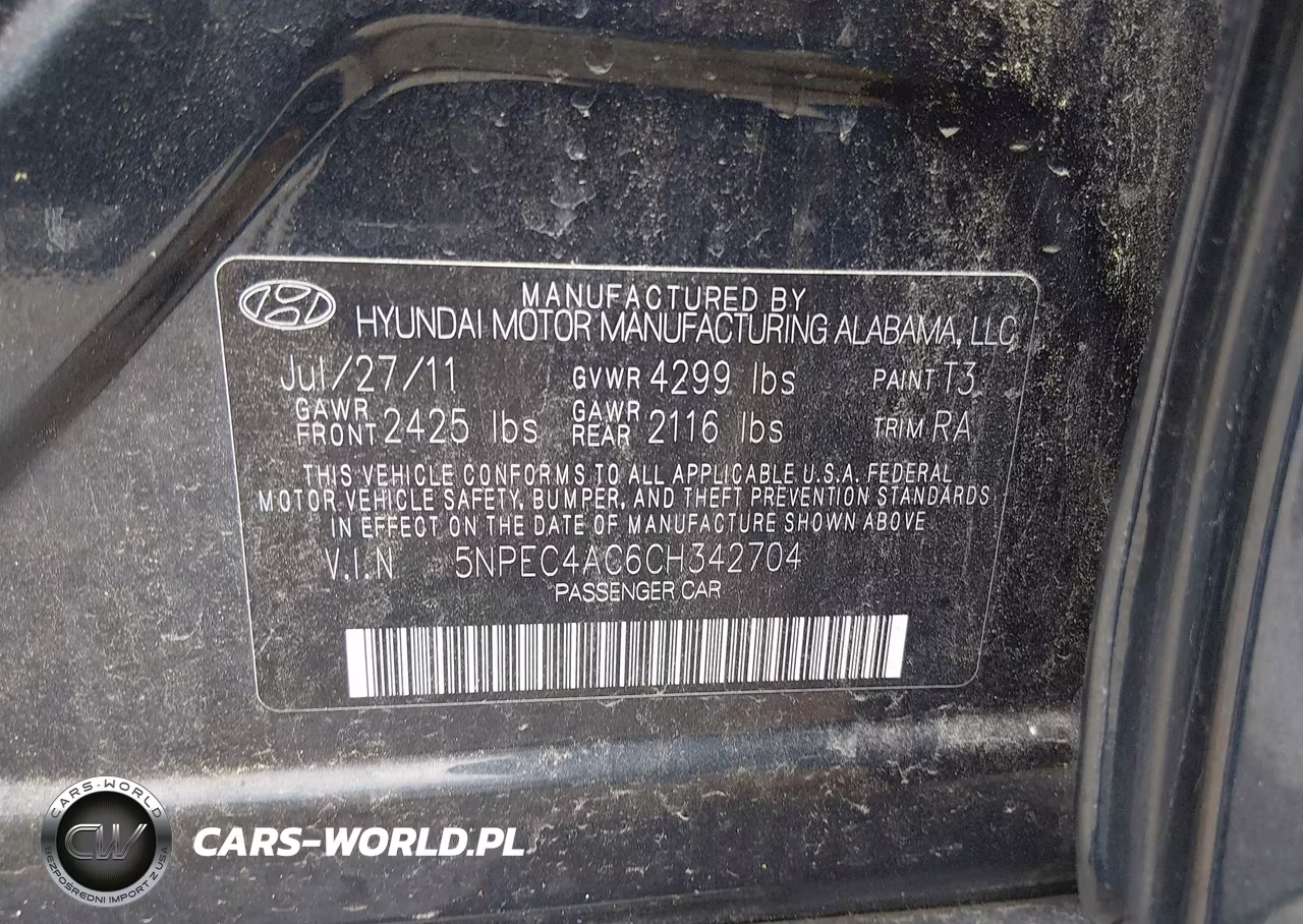 2012 Hyundai Sonata Limited VIN:5NPEC4AC6CH342704 - 9