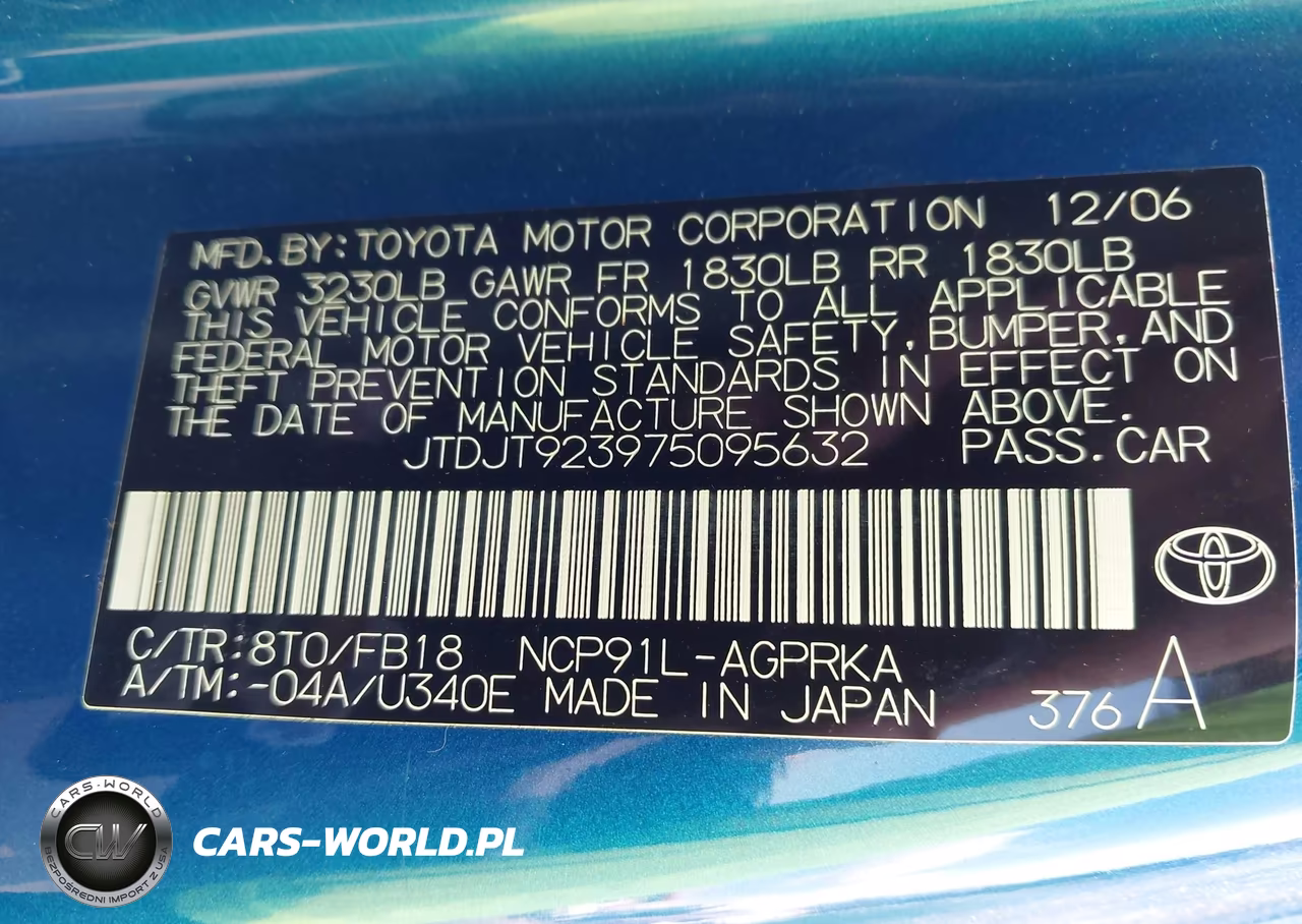 2007 Toyota Yaris VIN:JTDJT923975095632 - 9