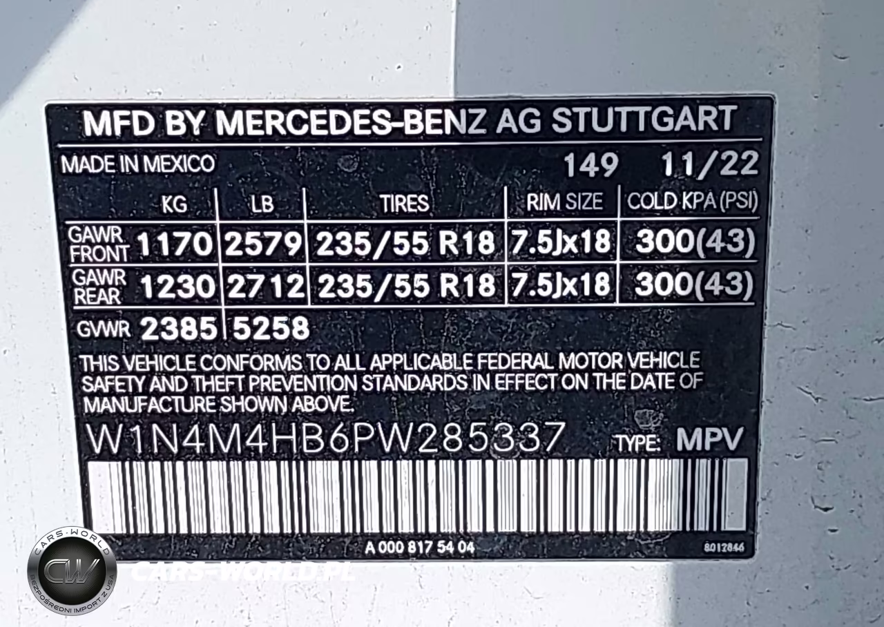 2023 Mercedes-Benz Glb 250 4Matic VIN:W1N4M4HB6PW285337 - 9