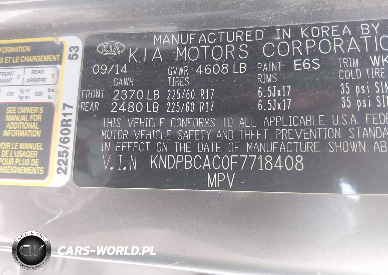 2015 Kia Sportage Lx VIN:KNDPBCAC0F7718408 - 9