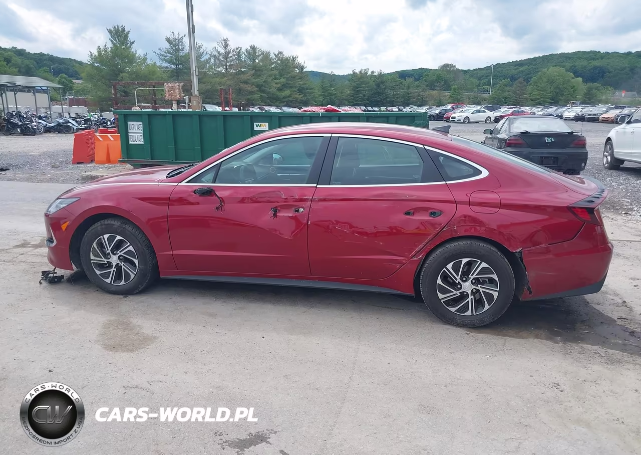 2023 Hyundai Sonata Hybrid Blue VIN:KMHL24JJ8PA076104 - 14