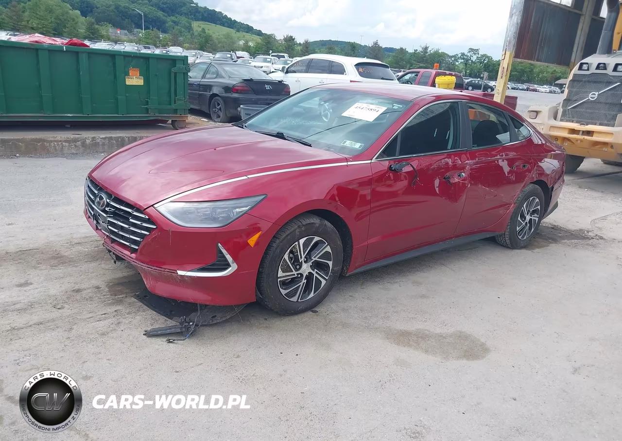 2023 Hyundai Sonata Hybrid Blue VIN:KMHL24JJ8PA076104 - 2