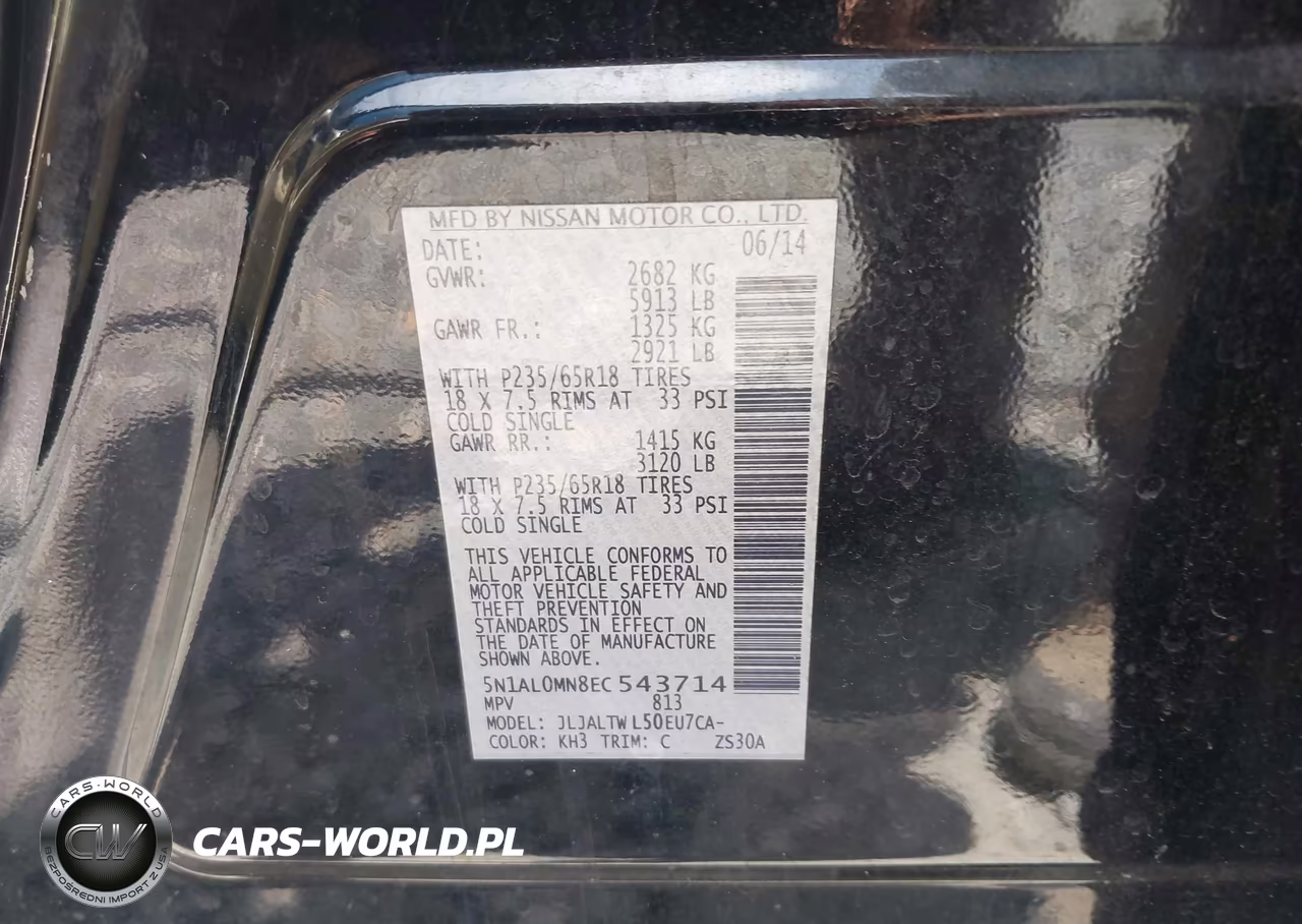 2014 Infiniti Qx60 VIN:5N1AL0MN8EC543714 - 9