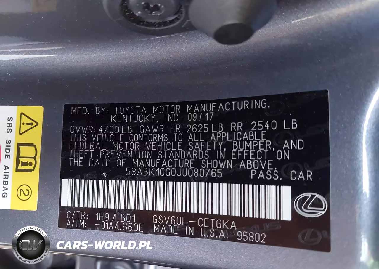 2018 Lexus Es 350 VIN:58ABK1GG0JU080765 - 9