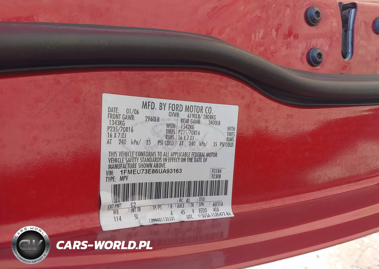 2006 Ford Explorer Xlt VIN:1FMEU73E86UA93163 - 9