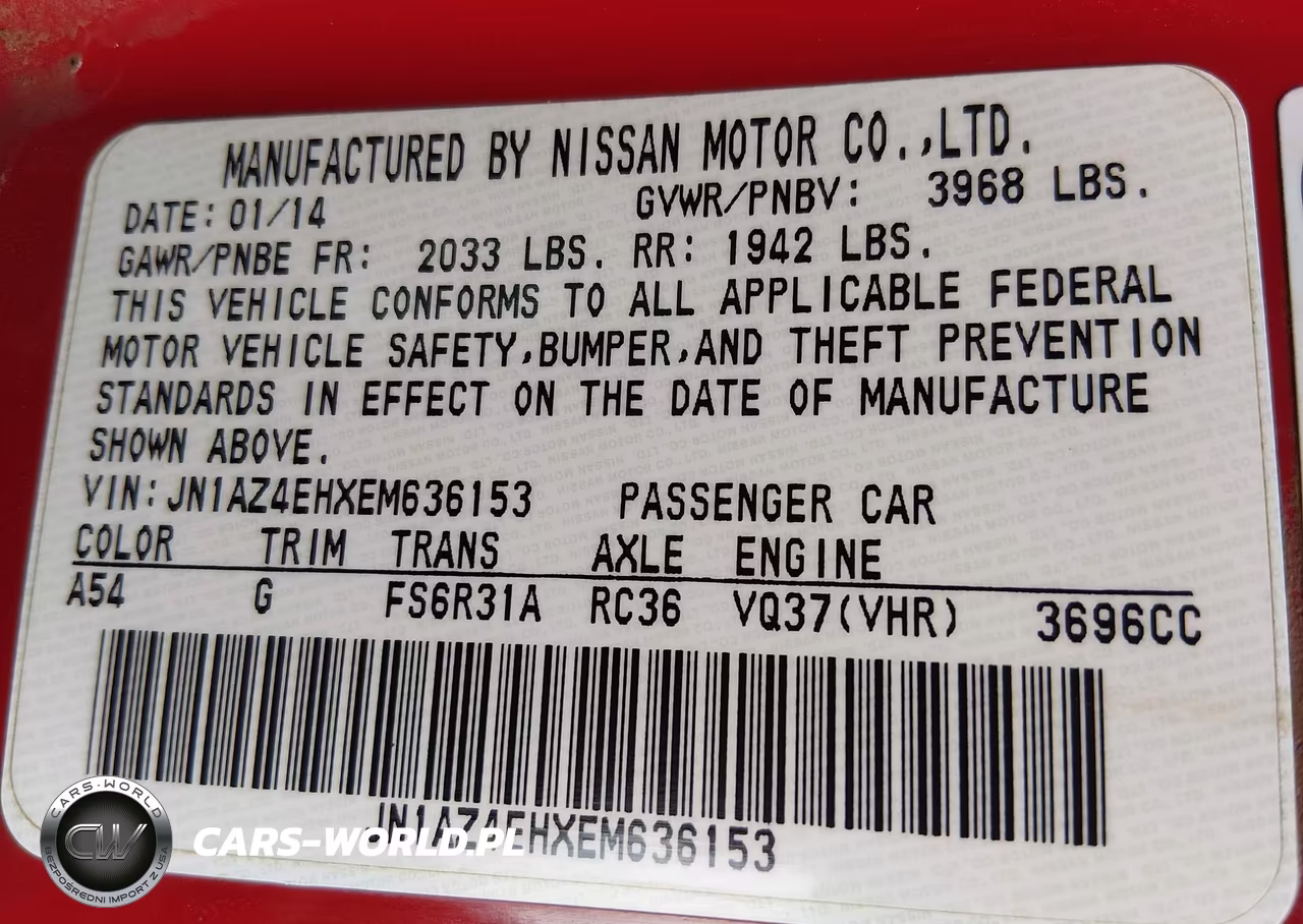 2014 Nissan 370Z VIN:JN1AZ4EHXEM636153 - 9