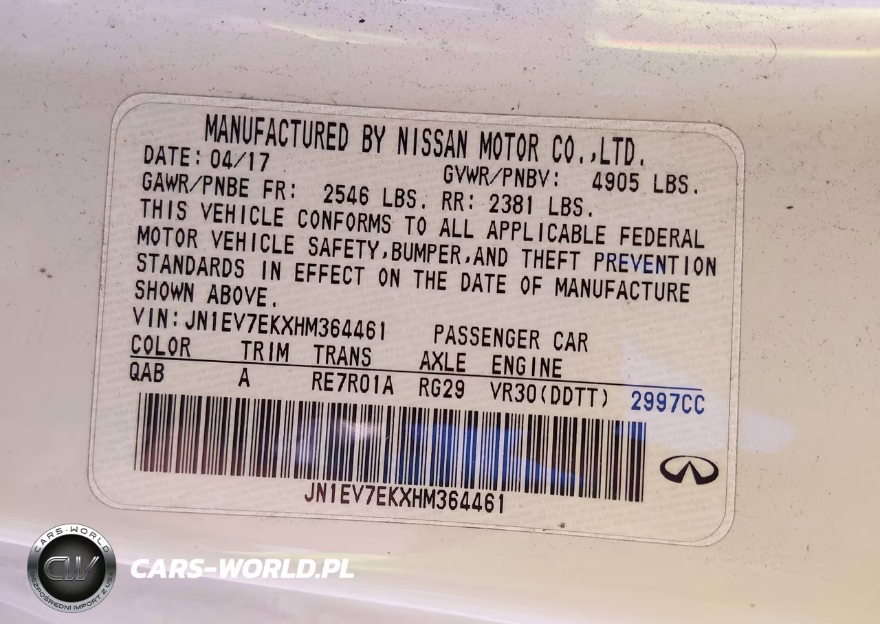 2017 Infiniti Q60 3.0T Sport VIN:JN1EV7EKXHM364461 - 9