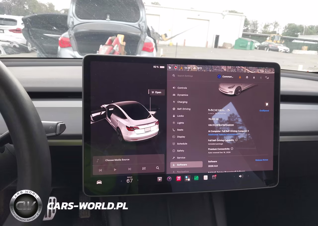 2021 Tesla Model 3 Standard Range Plus Rear-Wheel Drive VIN:5YJ3E1EA7MF048320 - 18