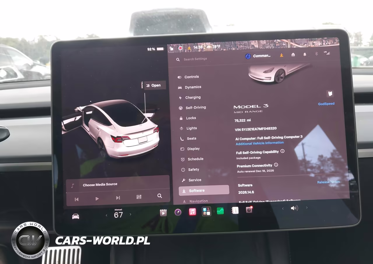 2021 Tesla Model 3 Standard Range Plus Rear-Wheel Drive VIN:5YJ3E1EA7MF048320 - 7