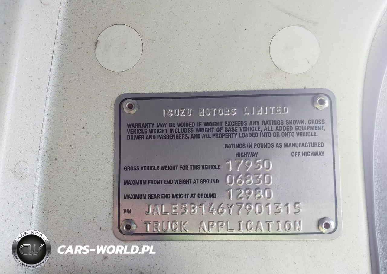 2000 Isuzu Nqr VIN:JALE5B146Y7901315 - 8