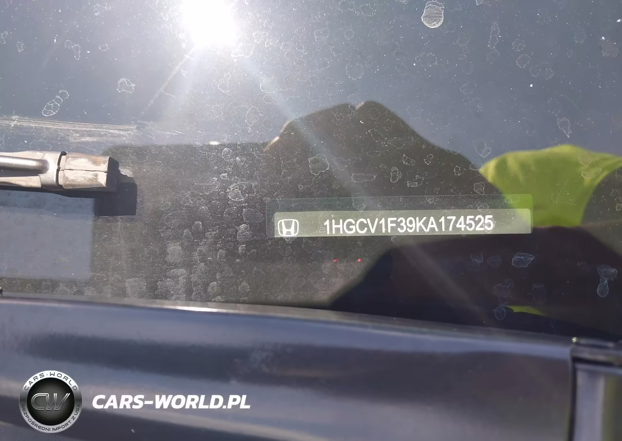 2019 Honda Accord Sport VIN:1HGCV1F39KA174525 - 9