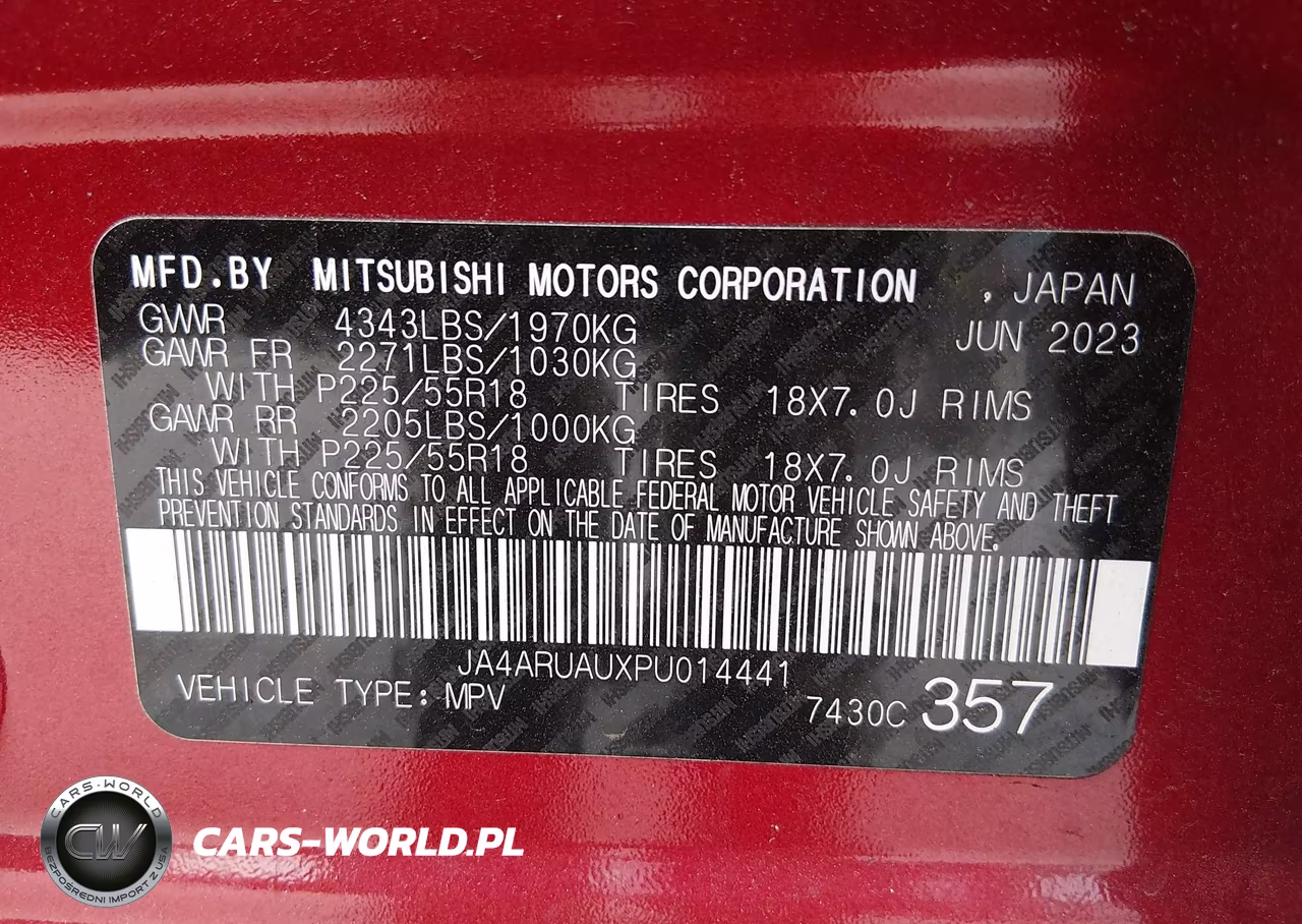 2023 Mitsubishi Outlander Sport 2.0 Le Awc VIN:JA4ARUAUXPU014441 - 9
