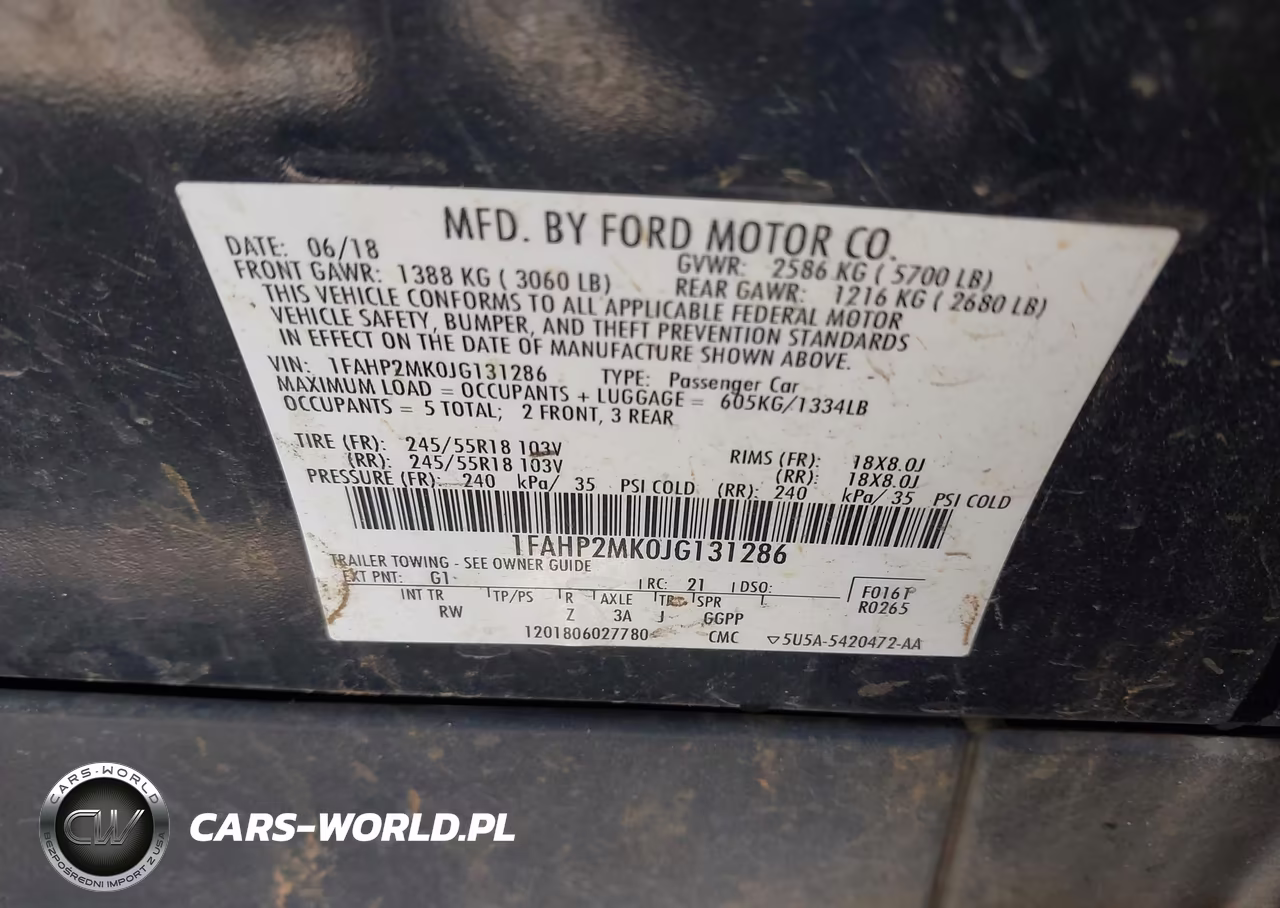 2018 Ford Police Interceptor VIN:1FAHP2MK0JG131286 - 9