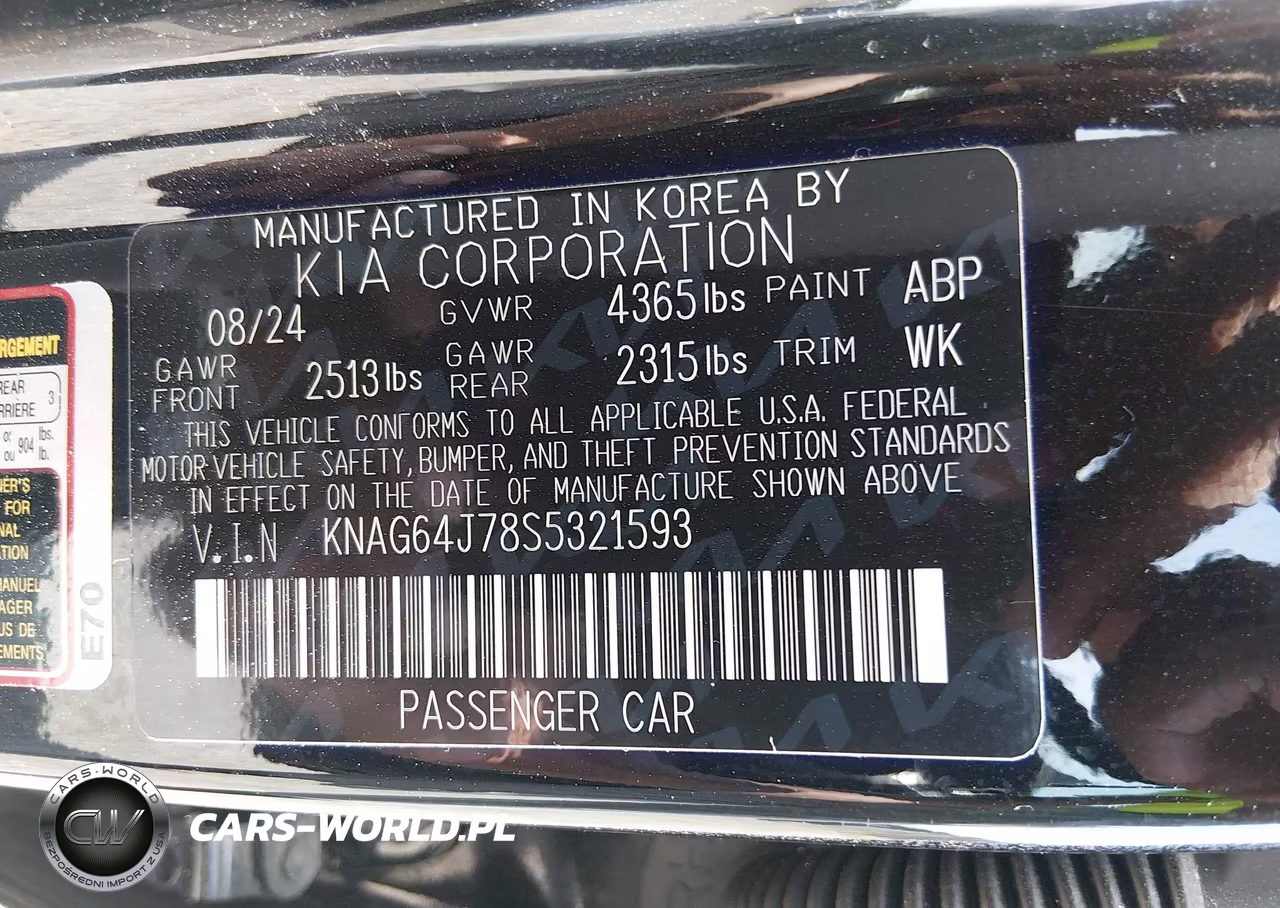 2025 Kia K5 Gt-Line VIN:KNAG64J78S5321593 - 9