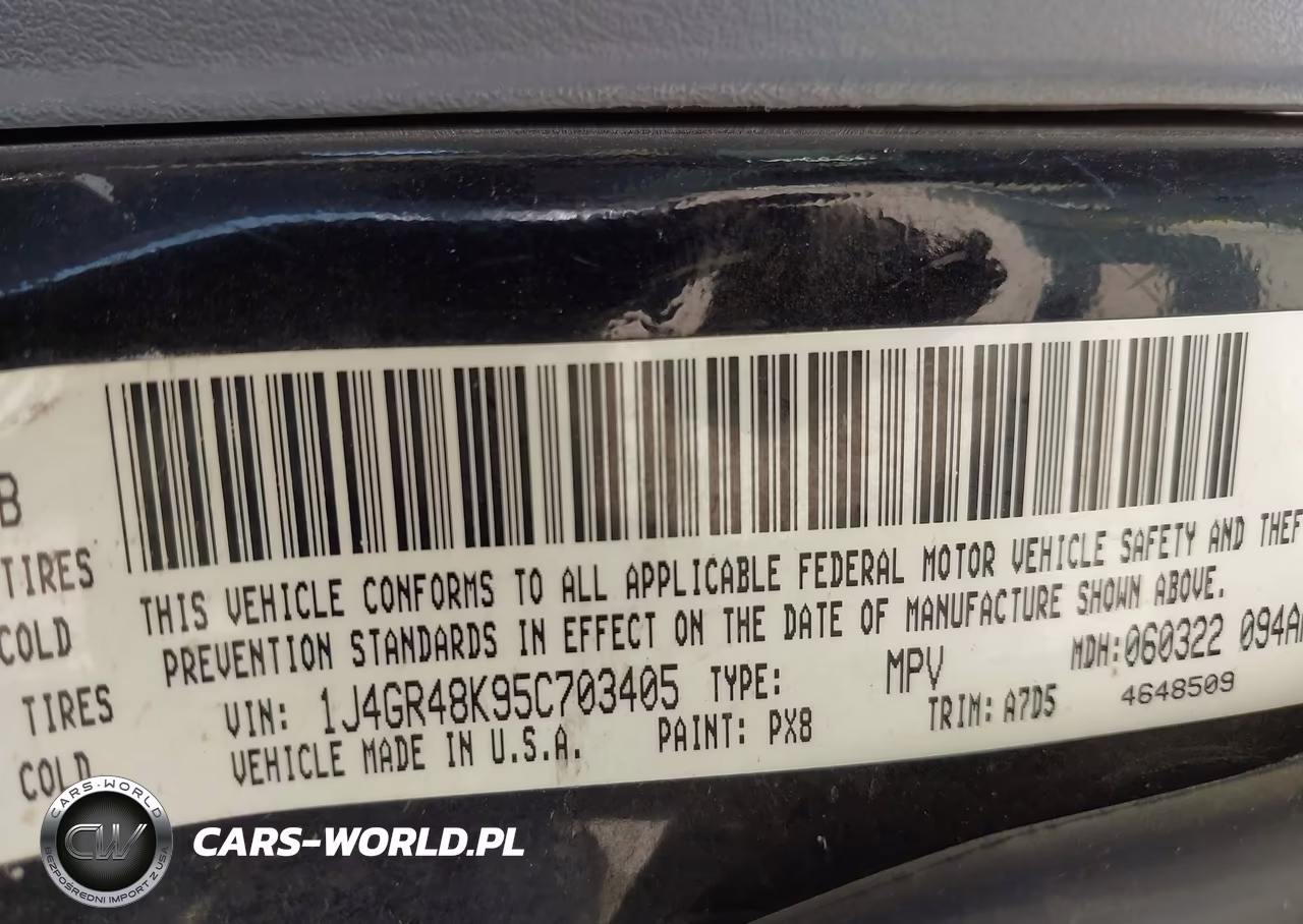 2005 Jeep Grand Cherokee Laredo VIN:1J4GR48K95C703405 - 9