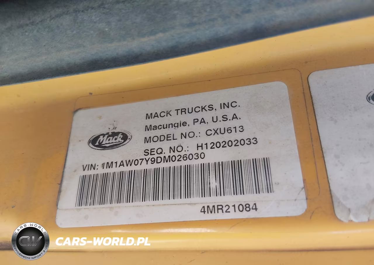 2013 Mack 600 Cxu600 VIN:1M1AW07Y9DM026030 - 8