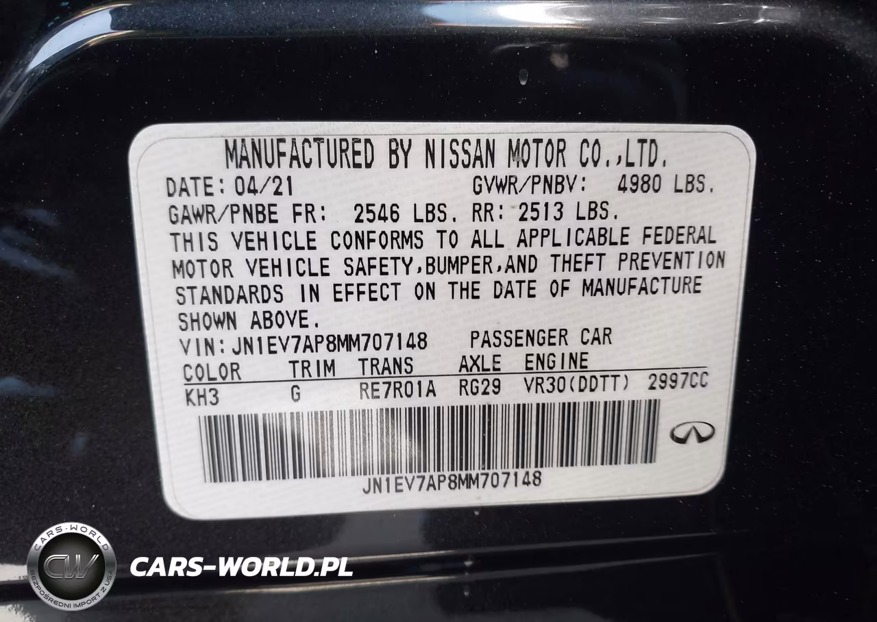 2021 Infiniti Q50 Pure VIN:JN1EV7AP8MM707148 - 9