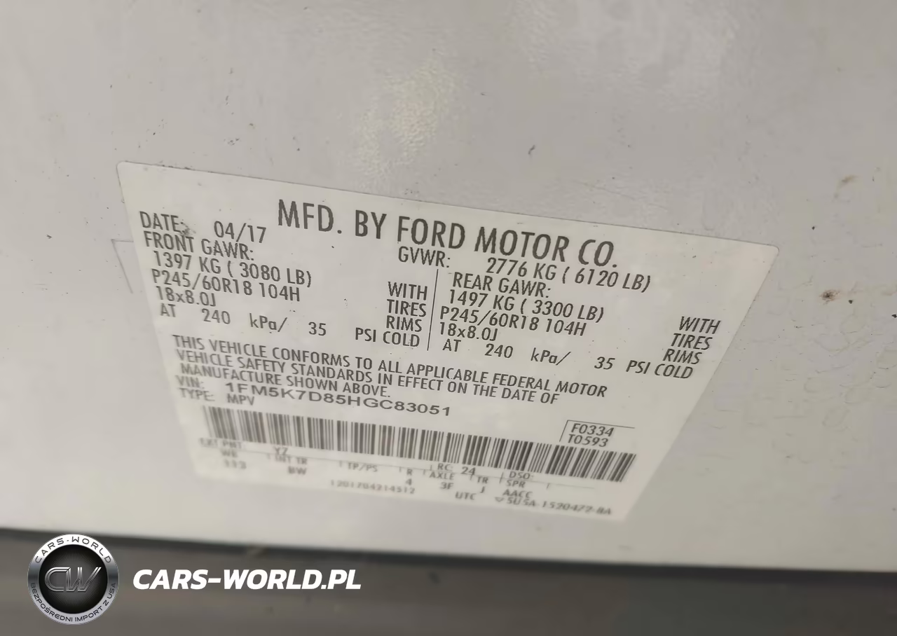 2017 Ford Explorer Xlt VIN:1FM5K7D85HGC83051 - 9