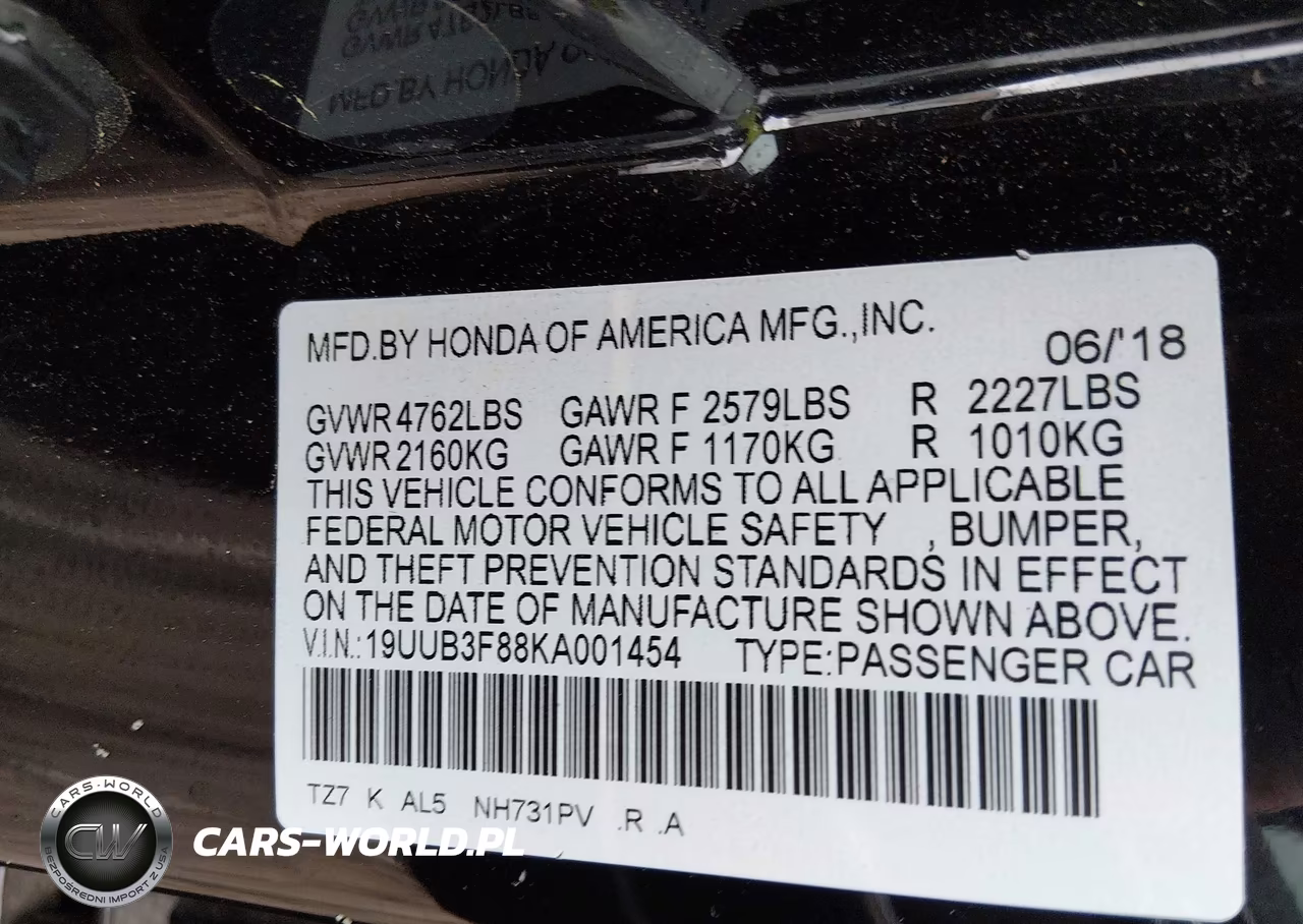 2019 Acura Tlx Advance Pkg VIN:19UUB3F88KA001454 - 9