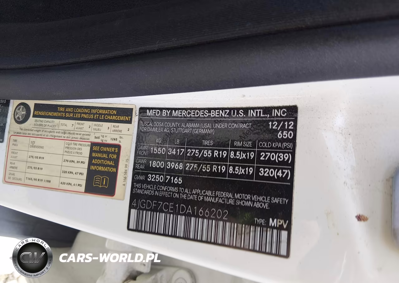 2013 Mercedes-Benz Gl 450 4Matic VIN:4JGDF7CE1DA166202 - 9