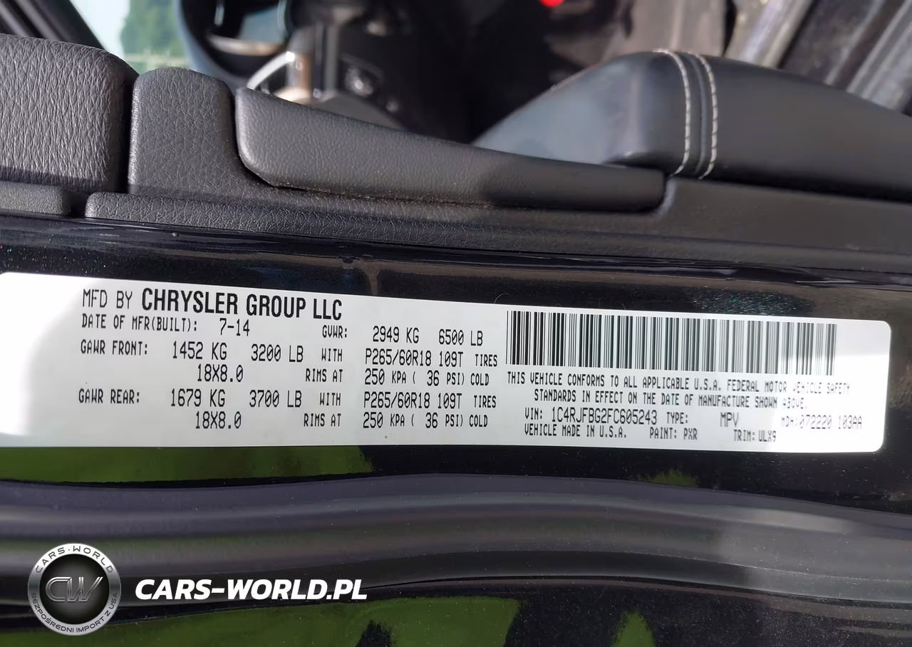 2015 Jeep Grand Cherokee Limited VIN:1C4RJFBG2FC605243 - 9