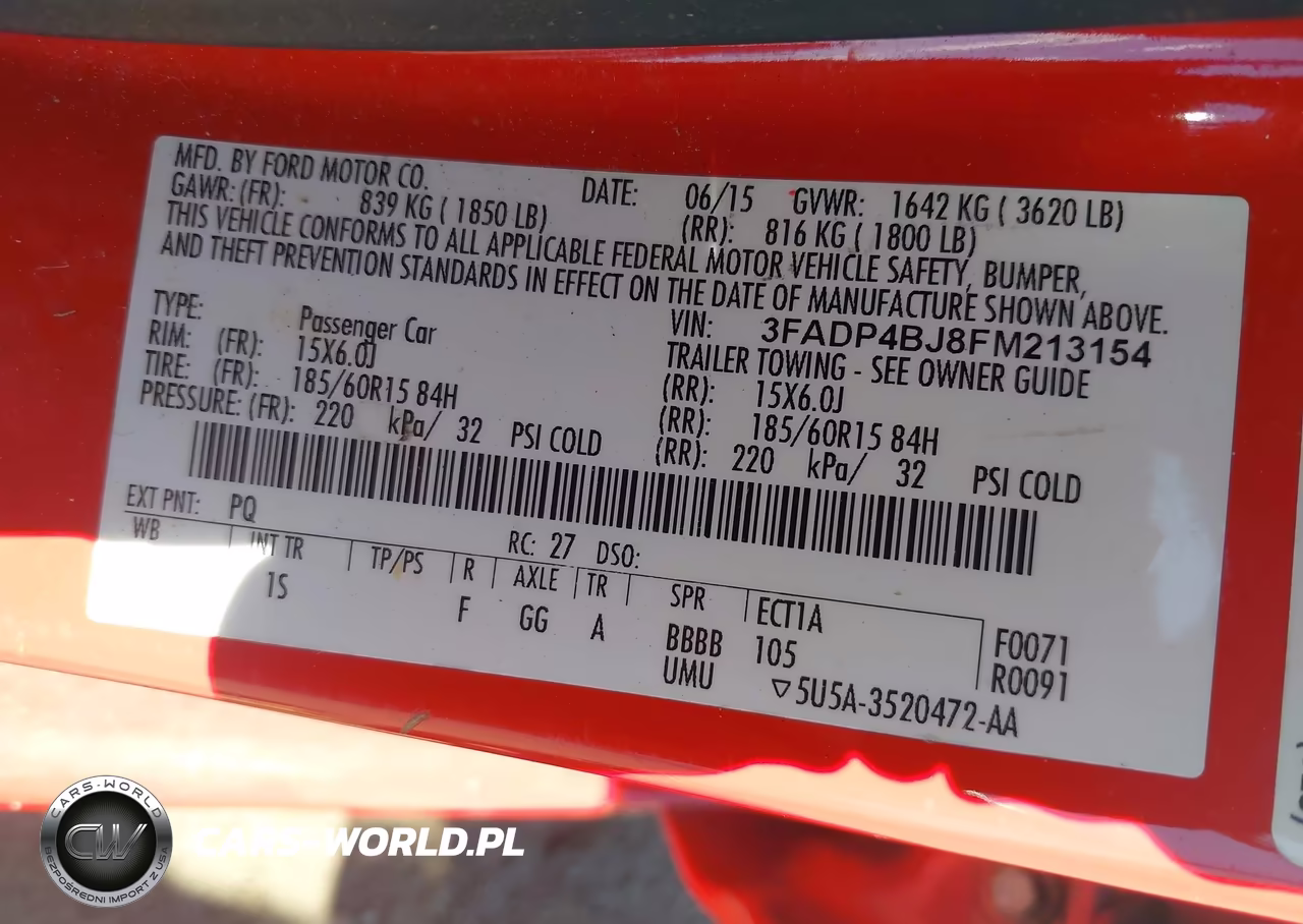 2015 Ford Fiesta Se VIN:3FADP4BJ8FM213154 - 9
