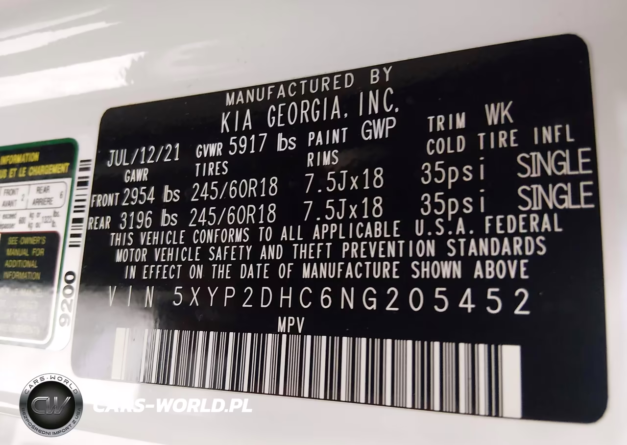 2022 Kia Telluride Lx VIN:5XYP2DHC6NG205452 - 9