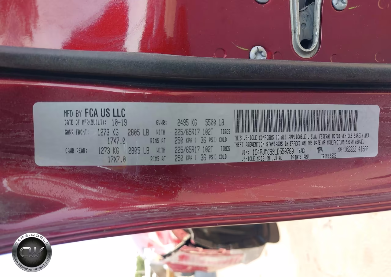 2020 Jeep Cherokee Latitude 4X4 VIN:1C4PJMCB9LD550780 - 9