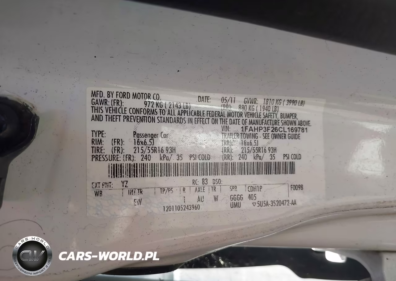 2012 Ford Focus Se VIN:1FAHP3F26CL169781 - 9