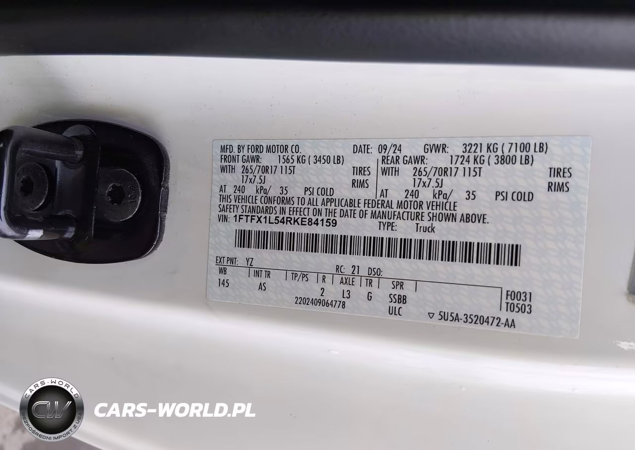 2024 Ford F-150 Xl VIN:1FTFX1L54RKE84159 - 9