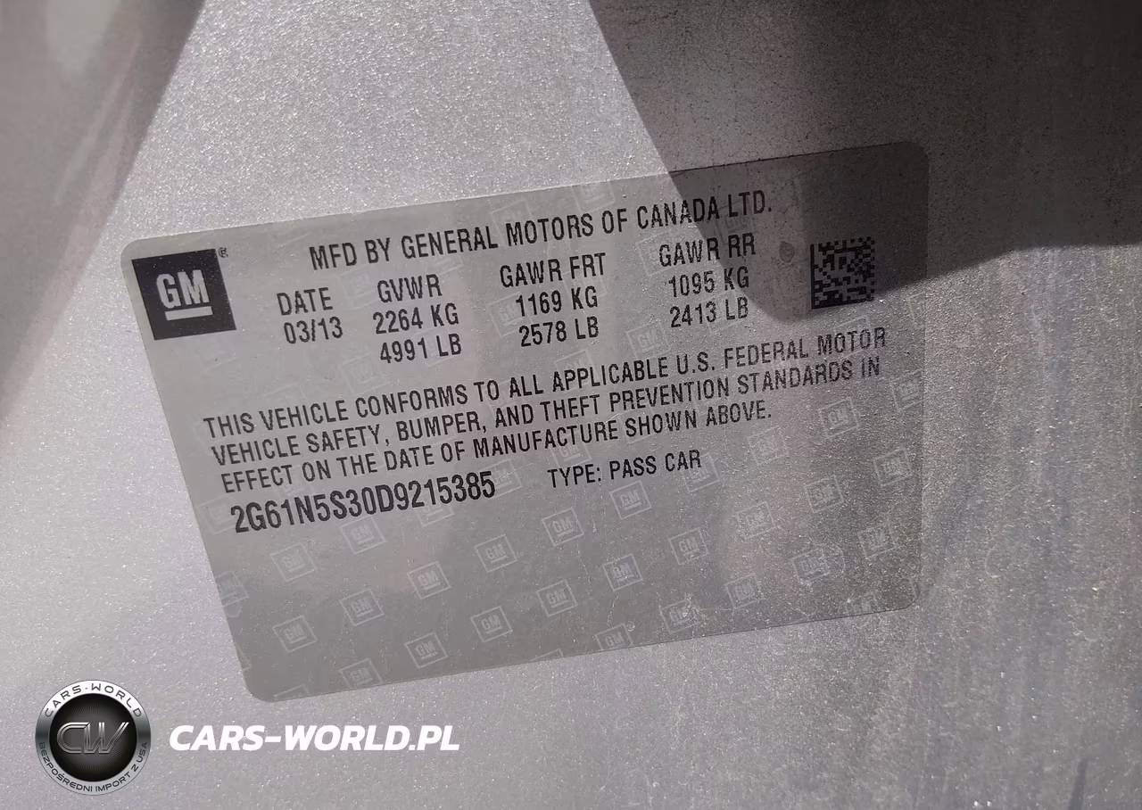 2013 Cadillac Xts Standard VIN:2G61N5S30D9215385 - 9