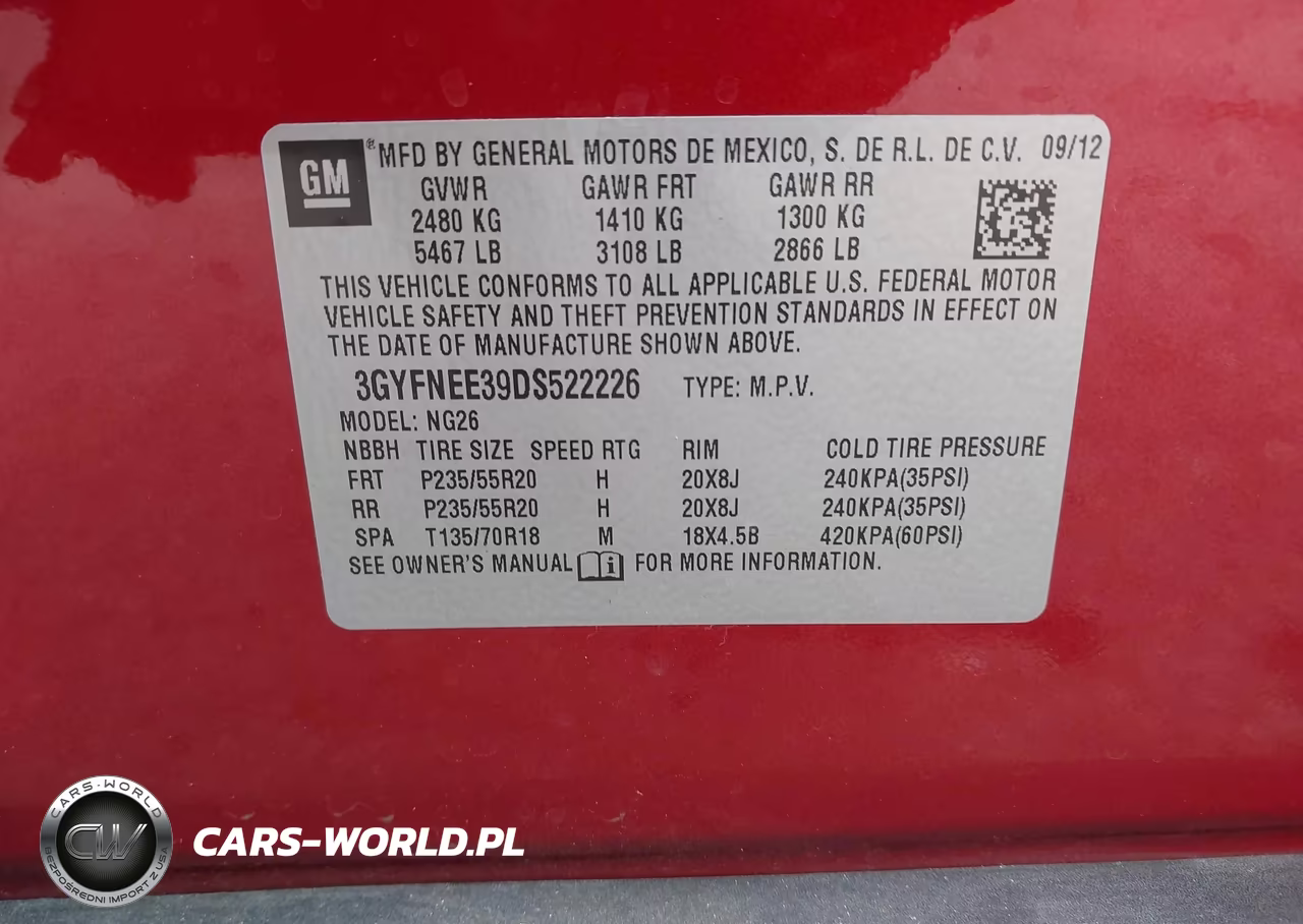 2013 Cadillac Srx Premium Collection VIN:3GYFNEE39DS522226 - 9
