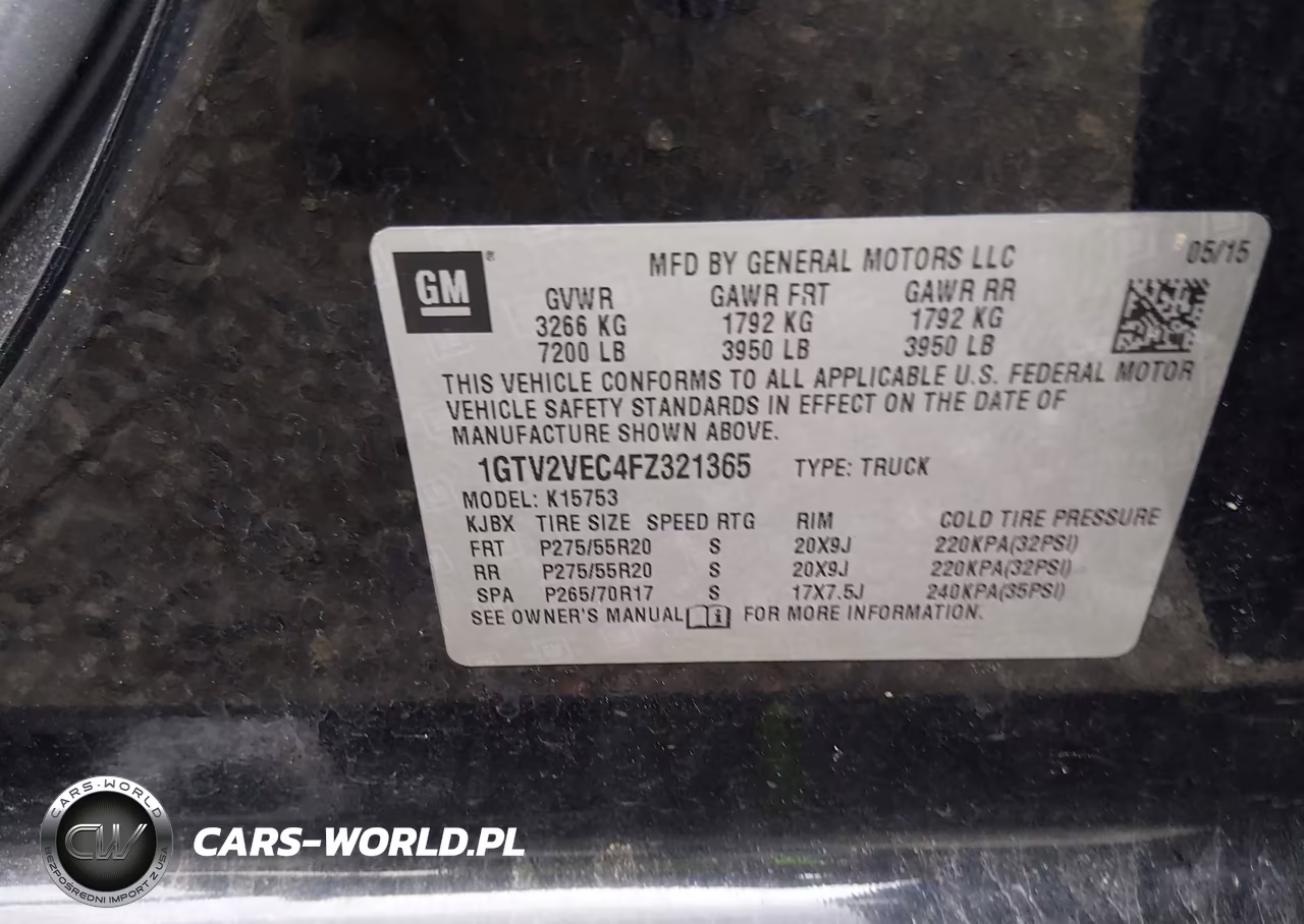 2015 GMC Sierra 1500 Slt VIN:1GTV2VEC4FZ321365 - 9